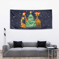 Love Giraffe Christmas Tapestry Xmas Holiday Patterns - Wonder Print Shop
