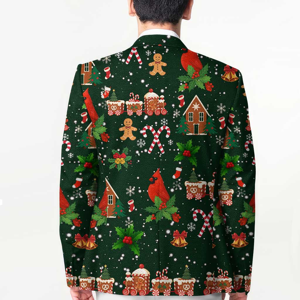 Love Cardinal Xmas Christmas Blazer Xmas Holiday Patterns - Wonder Print Shop