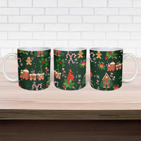 Love Cardinal Xmas Christmas Ceramic Mug Xmas Holiday Patterns - Wonder Print Shop