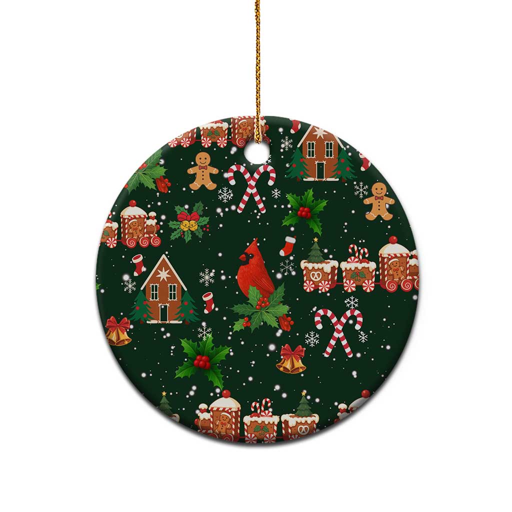 Love Cardinal Xmas Christmas Ceramic Ornament Xmas Holiday Patterns - Wonder Print Shop
