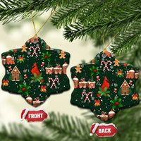 Love Cardinal Xmas Christmas Ceramic Ornament Xmas Holiday Patterns - Wonder Print Shop