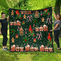Love Cardinal Xmas Christmas Quilt Xmas Holiday Patterns - Wonder Print Shop