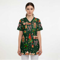 Love Cardinal Xmas Christmas Scrub Top Xmas Holiday Patterns - Wonder Print Shop