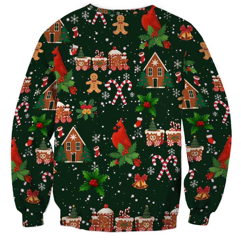 Love Cardinal Xmas Christmas Sweatshirt Xmas Holiday Patterns - Wonder Print Shop