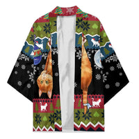Cat Hanging on Xmas Tree Christmas Kimono Xmas Holiday Patterns - Wonder Print Shop