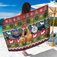 Cat Hanging on Xmas Tree Christmas Sarong Xmas Holiday Patterns - Wonder Print Shop