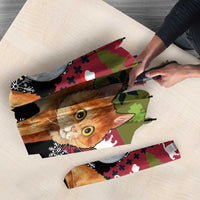 Cat Hanging on Xmas Tree Christmas Umbrella Xmas Holiday Patterns - Wonder Print Shop