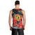 Aboriginal Flag Style Dot Art And Abstract Kangaroo Men Tank Top - Wonder Print Shop