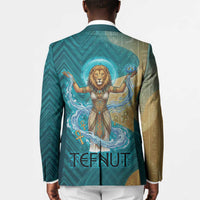Tefnut Ancient Egyptian Blazer with Water Drop and Lion Symbol