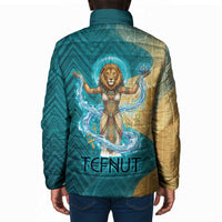 Tefnut Ancient Egyptian Padded Jacket with Water Drop and Lion Symbol