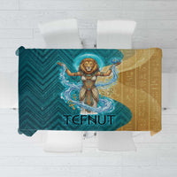 Tefnut Ancient Egyptian Tablecloth with Water Drop and Lion Symbol