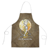 Wosret Egyptian Apron with Golden Scepter and Archer Motif in Ancient Protector