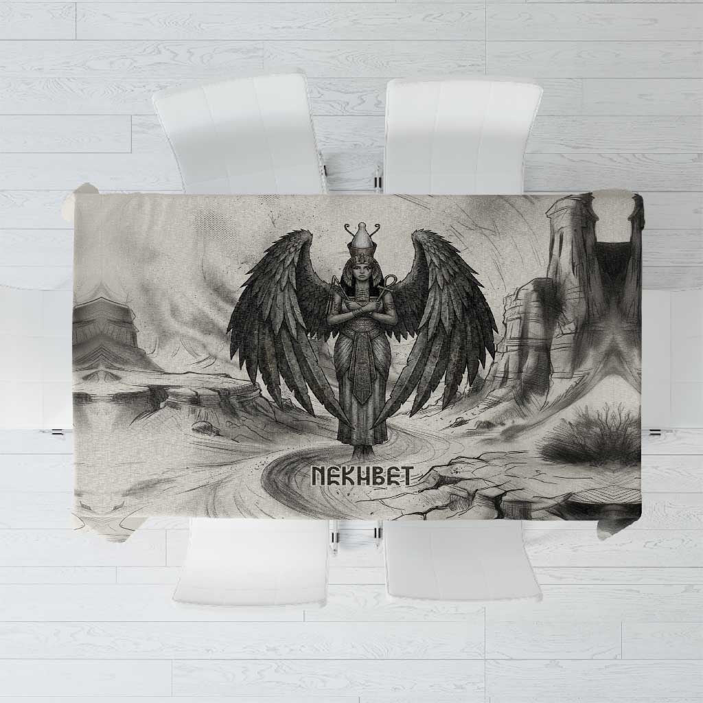 Nekhbet Egyptian Tablecloth Vulture Goddess Mother of Protection Wings Claws Desert