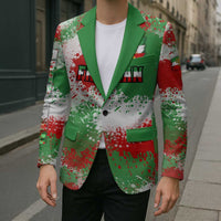 Free Iran Blazer Lion and Sun Emblem Grunge Paint Splash Style