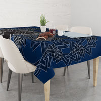 Viking Wolf and Valknut Tablecloth Nordic Knotwork Rune Illustration
