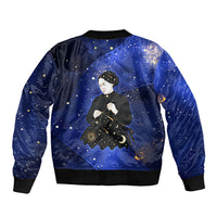 Harriet Powers Bomber Jacket African American History - Galaxy Celestial Starry Night - Folk Art Quilter