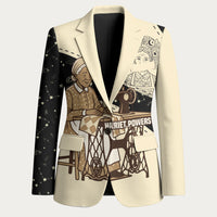 Harriet Powers Celestial Mystery Blazer Vintage Line Art - African American Folk Quilt Pattern