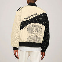 Harriet Powers Celestial Mystery Bomber Jacket Vintage Line Art - African American Folk Quilt Pattern