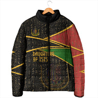 Daughters Of Isis Padded Jacket Ancient Egyptian Queen Hieroglyphic Art