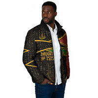 Daughters Of Isis Padded Jacket Ancient Egyptian Queen Hieroglyphic Art