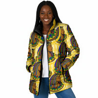 Personalized Daughters Of Isis Padded Jacket Ancient Egyptian Goddess Pharaoh