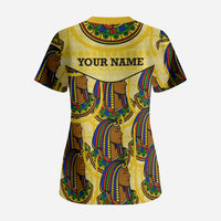 Personalized Daughters Of Isis Scrub Top Ancient Egyptian Goddess Pharaoh