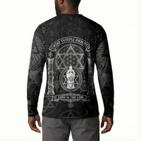 Ordo Templi Orientis Occult Symbolism Button Sweatshirt Esoteric Alchemy Sacred Geometry Black