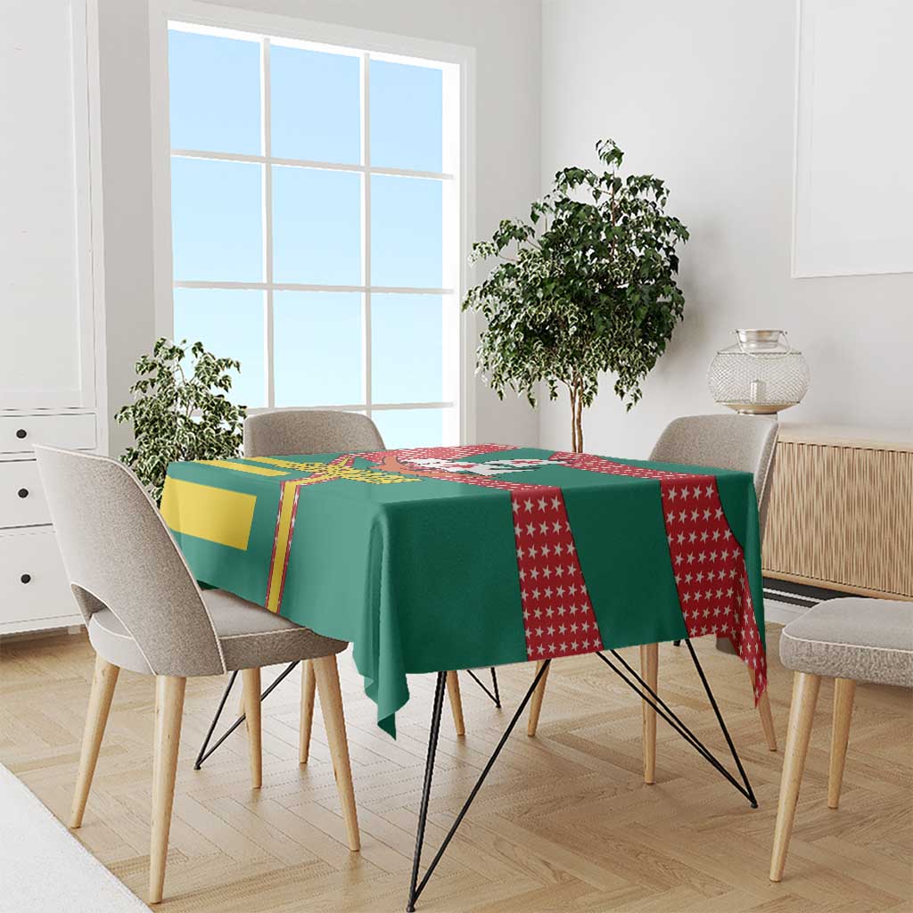 Grenada Tablecloth with Cocoa Bean Mascot and National Flag Colors - Wonder Print Shop