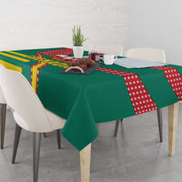 Grenada Tablecloth with Cocoa Bean Mascot and National Flag Colors - Wonder Print Shop