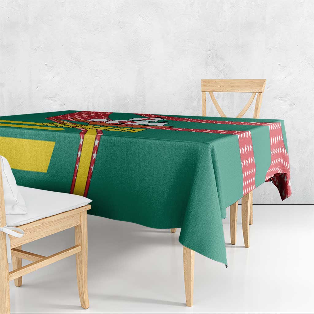 Grenada Tablecloth with Cocoa Bean Mascot and National Flag Colors - Wonder Print Shop