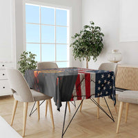 Custom American Flag and Bald Eagle Darts Tablecloth with Flaming Dartboard - Wonder Print Shop