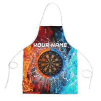 Custom Thunder Lightning Darts Apron Dartboard Water Fire - Wonder Print Shop