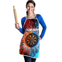 Custom Thunder Lightning Darts Apron Dartboard Water Fire - Wonder Print Shop