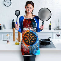Custom Thunder Lightning Darts Apron Dartboard Water Fire - Wonder Print Shop