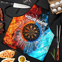 Custom Thunder Lightning Darts Apron Dartboard Water Fire - Wonder Print Shop