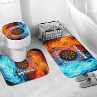 Custom Thunder Lightning Darts Bathroom Set Dartboard Water Fire - Wonder Print Shop