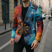 Custom Thunder Lightning Darts Blazer Dartboard Water Fire - Wonder Print Shop