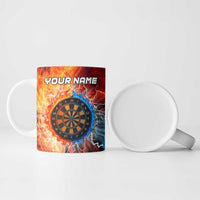 Custom Thunder Lightning Darts Ceramic Mug Dartboard Water Fire - Wonder Print Shop