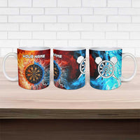 Custom Thunder Lightning Darts Ceramic Mug Dartboard Water Fire - Wonder Print Shop