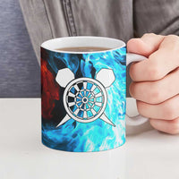 Custom Thunder Lightning Darts Ceramic Mug Dartboard Water Fire - Wonder Print Shop