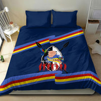 Eswatini Somhlolo Day Bedding Set Swazi Flag Tribal Shield Heritage Graphic