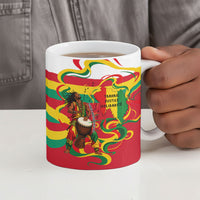Guinea Independence Day Conakry Ceramic Mug African Flag Djembe Drum Freedom