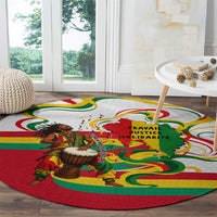 Guinea Independence Day Conakry Round Carpet African Flag Djembe Drum Freedom