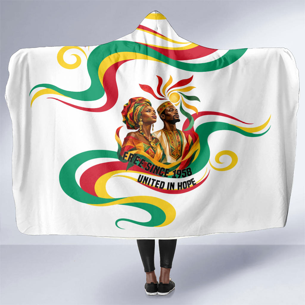 Guinea Independence Day 1958 Hooded Blanket Guinee Independante Flag