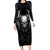 Skull and Wings Family Matching Long Sleeve Bodycon Dress and Hawaiian Shirt Even The Devil Was Once An Angel - Wonder Print Shop