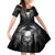 Skull and Wings Family Matching Off Shoulder Short Dress and Hawaiian Shirt Even The Devil Was Once An Angel - Wonder Print Shop