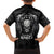 Skull and Wings Family Matching Puletasi Dress and Hawaiian Shirt Even The Devil Was Once An Angel - Wonder Print Shop