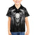 Skull and Wings Family Matching Puletasi Dress and Hawaiian Shirt Even The Devil Was Once An Angel - Wonder Print Shop