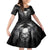 Skull and Wings Family Matching Short Sleeve Bodycon Dress and Hawaiian Shirt Even The Devil Was Once An Angel - Wonder Print Shop