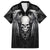 Skull and Wings Family Matching Short Sleeve Bodycon Dress and Hawaiian Shirt Even The Devil Was Once An Angel - Wonder Print Shop